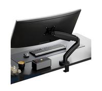 CYJAZNHH Supporto da scrivania for monitor singolo regolabile for 32 pollici 4,4-19,8 libbre VESA morsetto passacavo multicolore(Schwarz)