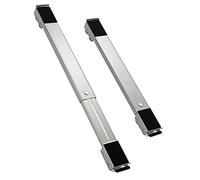 CYJAZNHH Supporto for lavatrice multifunzionale regolabile con ruote - Base robusta for lavatrici, asciugatrici, frigoriferi e lavastoviglie - Supporta fino a 300 kg (2 pezzi)(Silver)