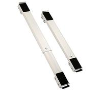 CYJAZNHH Supporto for lavatrice multifunzionale regolabile con ruote - Base robusta for lavatrici, asciugatrici, frigoriferi e lavastoviglie - Supporta fino a 300 kg (2 pezzi)(White)