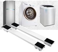 CYJAZNHH Supporto universale mobile con 24 ruote for lavatrice, asciugatrice e frigorifero - Carico massimo 660 libbre(White)