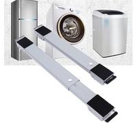 CYJAZNHH Supporto universale mobile con 24 ruote for lavatrice, asciugatrice e frigorifero - Carico massimo 660 libbre(Silver)