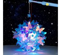 CYJJYZ Lanterna Portatile per Bambini, Lanterna di San Martino, con LED Asta, Lanterna per Bambini Fai da Te Multicolore, per Natale, Halloween, San Martino, Decorazioni Feste