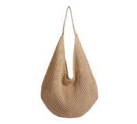 CYLDHM Borsa Forata A Spalla Maglia Griglia Cavo Blu Profondo Open Weave Carry Bag per Picnic sulla Spiaggia dell'Estate Viaggi Giornalieri All'aperto della Città