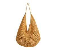 CYLDHM Borsa Forata A Spalla Maglia Griglia Cavo Blu Profondo Open Weave Carry Bag per Picnic sulla Spiaggia dell'Estate Viaggi Giornalieri All'aperto della Città
