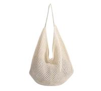 CYLDHM Borsa Forata A Spalla Maglia Griglia Cavo Blu Profondo Open Weave Carry Bag per Picnic sulla Spiaggia dell'Estate Viaggi Giornalieri All'aperto della Città