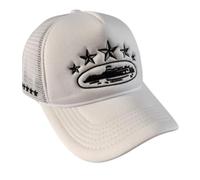 CYLDHM Cappellino da Baseball Ricamato Star Mesh Trucker Cappello Traspirante Foam-Front Regolabile Solare