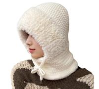 CYLDHM Cappello a Maglia Pelle Foderato Beanie E Collo Gaiter Set per Le attività All'aperto Invernali