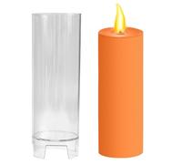 Cylinder Candle Mold | Cylinder Candle Mold | PC Candle Mold for Making Candles and Table Candles Candle Making Crafts Candle Molds are made of high-quality PC material, resistant to high