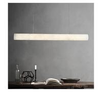 Cylindrical Marble Ceiling Hanging Light Postmodern Long LED Chandelier Modern Living Room Dining Room Luxury Stone Decor Items