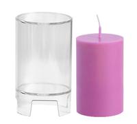 Cylindrical Pillar Candle Mould - Heavy Duty Candle Mold | One-Piece Non-Separable Design For DIY Table Candles, High-Temperature Resistant Acrylic, Crafting And Home Decor, 1*Pc