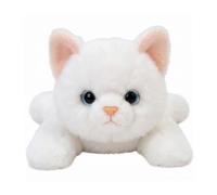Cylosyn Animale di peluche per gatti appesantito, simpatico peluche per gatti, abbraccio, cuscino, compagno di sonno per bambini, ragazzi, ragazze, adulti, regalo per le vacanze, bianco taglia L