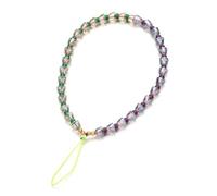 CYLRWSR Multicolore Della Cinghia Del Telefono Mobile Cordicella Di Vetro Perline Del Disco Della Corda, 19cm, Pietra, Agata