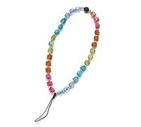 CYLRWSR Multicolore Della Cinghia Del Telefono Mobile Cordicella Di Vetro Perline Del Disco Della Corda, 19cm, Pietra, Agata
