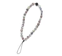 CYLRWSR Multicolore Della Cinghia Del Telefono Mobile Cordicella Di Vetro Perline Del Disco Della Corda, 19cm, Pietra, Agata