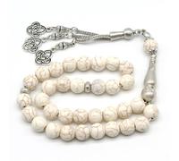 CYLRWSR Rosario musulmano con 33 perline da 10 mm, con 33 perline, per il Ramadan Eid, braccialetto di preghiera araba islamica, realizzato a mano