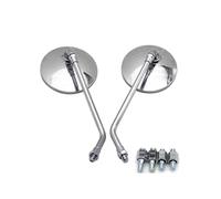 CYLTLYLW Specchietti Retrovisori Rotondi retrò Cafe Racer per Moto Universali da 8 10 Mm per Piaggio MP3 400 310