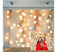 CYLYH 2,1 x 1,5 m San Valentino fondale amore cuore sposa doccia compleanno festa di nozze amore cuore decorazione parete striscione bambino neonato festa di compleanno decorazione Banner D520