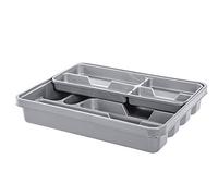 cym Separatore posate in plastica 39x30x7cm 107833 Cassetto per forchette coltelli e cucchiai in plastica divisore per cassetti della cucina