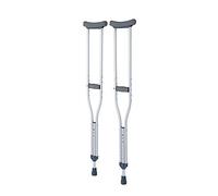 Cymam - Stampelle ascellari anatomiche - Confezione da 2 pezzi - Taglia M (113-133 cm) - Alluminio resistente, regolabile in altezza con cuscinetto ascellare in gomma