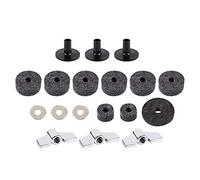 Cymbal Washer, Set Completo Parti di Ricambio con Alette per Stabilità, Feltro Tamburo Supporto Plastico per Batteristi Professionisti e Amatoriali in Studio Live