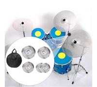 Cymbals a Basso Volume Da 5 Pc Set con Sacchetto di Stoccaggio per Tamburi di