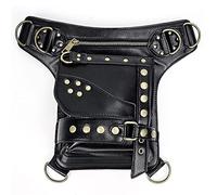 CYMKYQ Marsupio da Gamba,Marsupio Gamba Moto Borsa da Gamba da Donna in Stile retrò con Borsa a Tracolla in Stile Rock