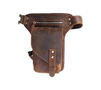 CYMKYQ Marsupio da Gamba,Marsupio Gamba Moto Marsupio in Pelle retrò for Moto con Gancio a Tracolla Marsupio Multifunzionale da Uomo for Equitazione di Grande capacità