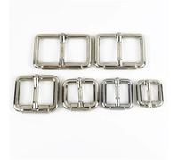 CYMMIYT Fibbia per Cintura Uomo 10 pezzi Meetee 10-38 mm fibbie regolabili in metallo for tracolla for borsa, cintura in pelle for zaino, fibbia a rullo, accessori fai da te(Silver,25mm)