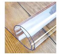 CYMMIYT Pellicola Trasparente per Tavolo Soft Glass Tablecloth Transparent PVC Table Cloth Waterproof Oil Proof Kitchen Dining Rectangular Cover Matte Clear(75cmx110cm)
