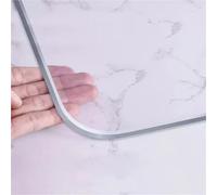 CYMMIYT Pellicola Trasparente per Tavolo Sturdy PVC Tablecloth, Heat-Resistant Waterproof Transparent Table Protector Scratch-Proof Clear Plastic Cover For Dining 1mm(60cmx240cm)