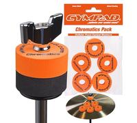 Cympad Arancia Chromatics Foam Cymbal Pad Set - Rondelle in schiuma a memoria di forma ad alta densità per migliorare il suono e la durata, adatte a tutti i supporti per piatti - 40/15mm