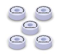Cympad Chromatics CYCS15/5C - Set di sordine per piatti, 40 x 15 mm, White
