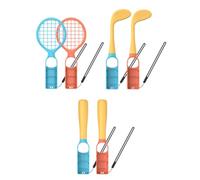 Cymwer 6 in 1 Accessori sportivi, rack da tennis bundle mazze da baseball mazze da golf pacchetto di feste sportive familiari for interruttore for interruttore 2 /OLED Joy-Con