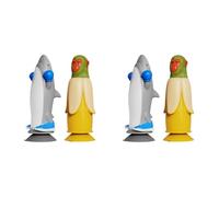 Cymwer Banana Monkey vs Flipping, Italian Brainrot Flip Challenge Game, Divertenti Giochi di Società, Creature Figurine Modello Anime Regali per Fan Regali di Compleanno Decorazioni per Feste-2 Pezzi