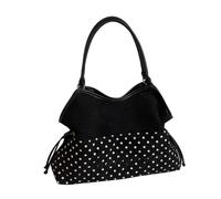 Cymwer Borsa a tracolla da donna e ragazza, di capacità, casual, con manico superiore, borsa a tracolla singola sotto le ascelle, per lo shopping, il lavoro, la scuola e l'uso quotidiano (nero)