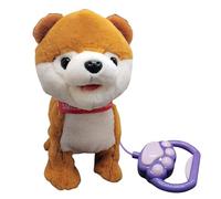 Cymwer Cagnolino Interattivo Realistico per Bambini, Cucciolo Elettronico con Camminata, Abbaio e Scodinzolio, Morbido Gioco di Peluche per Ragazzi e Ragazze sopra i 3 anni - D