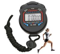 Cymwer Cronometro Sportivo Cronometro Elettronico Multifunzione Cronometro Portatile Professionale Display LCD Impermeabile for Allenatori di Fitness e Arbitri