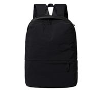 Cymwer Donna Uomo Zaino in nylon Borsa di capacità Borse da scuola per bambini Tasche multiple Tinta unita per adolescenti Viaggi scolastici per bambini (Nero) (style3)