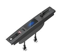 Cymwer Doppia USB Shunt HUB Estensione for Model 3 Modello Y 27W PD Docking Station HUB Caricabatterie rapido Display digitale Dock di espansione con cavo retrattile Plug and Play QC3.0 Tip