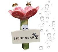 Cymwer Insect Drinker, resina affascinante bevitore simulato a forma di fiori di bere da bere stazioni da bere stazioni da giardino da giardino esterno
