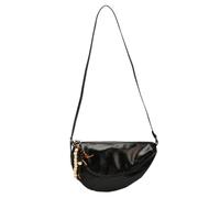 Cymwer Marsupio donna tracolla a mezzaluna in pelle PU stylish nero | Materiale PU resistente e leggero. Ideale per viaggio, incontri e uso quotidiano.