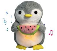Cymwer peluche che respira, peluche rilassante alce di Natale, alce for alleviare l'ansia, alce addormentato con movimento respiratorio e musica for neonati, regali di Natale