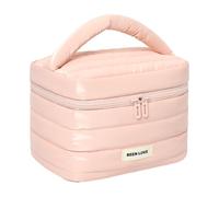 Cymwer Quilted Multifunctional Storage Bag for Women with Spacious Space (Pink)