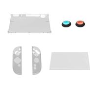 Cymwer Shell trasparente di custodia trasparente con protezione dello schermo e tappi for impugnature for il pollice, protezione Clear Cash Copertura for gli accessori for il gioco Switch 2