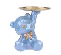 Cymwer Statua 'Orso Vassoio portaoggetti, Simpatico Orso Geometrico Piatto Porta Caramelle Ciotola Portachiavi, Sculture di Orsi Piatto Ciotola Chiave Vassoi Decorativi for Arredamento Casa