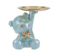 Cymwer Statua 'Orso Vassoio portaoggetti, Simpatico Orso Geometrico Piatto Porta Caramelle Ciotola Portachiavi, Sculture di Orsi Piatto Ciotola Chiave Vassoi Decorativi for Arredamento Casa