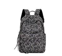Cymwer Zaino per donna e uomo in denim con Stella - marrone | Grande capienza: zaino di viaggio per viaggiare, fare shopping, lavorare e vivere quotidianamente, organizzato per viaggiare.