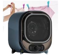 CYMYYDS Asciugatrice Ventilata 5 kg, Mini Asciugatrice a Condensatore Compatta da 450 W, Asciugatrice Elettrica Portatile Mini Asciugatrice Centrifuga, per Appartamento, Casa, Dormitorio,Elegantblue