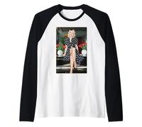 Cyndi Lauper Pop Star in Gran Bretagna Ho guidato Tutta la Notte Promo Maglia con Maniche Raglan