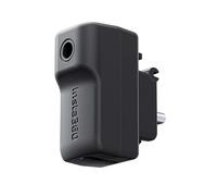 CYNOVA Adattatore microfono per Insta360 X4, adattatore esterno Insta 360 X4 Mic per accessori Insta360 X4, caricatore e registrazione di tipo C e porte audio da 3,5 mm